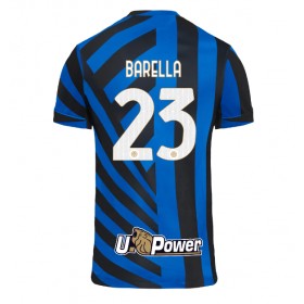 Pánské fotbalový oblečení Inter Milan Nicolo Barella #23 Domácí košile 2024-25 Krátkým Rukávem